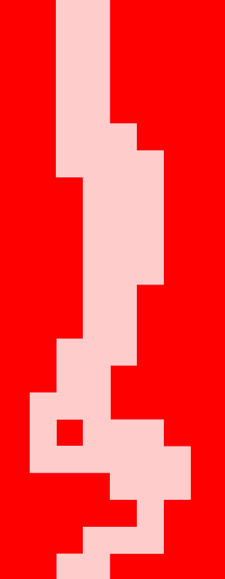 Pink squares over a red background